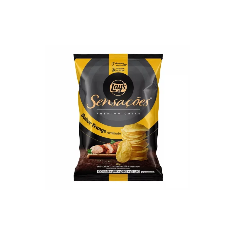Bata Lisa Lays Sensasoes Pct 70g Frango Grelhado