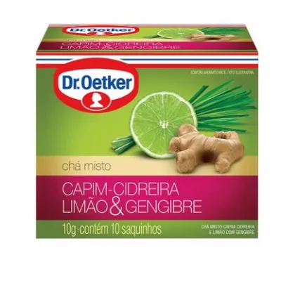 Cha de Capim Cidreira Dr.oetker com Limao &amp; Gengibre 10g