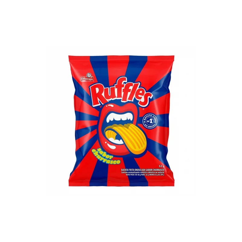 Batata Chips Ruffles Ond Pct 32g Churr