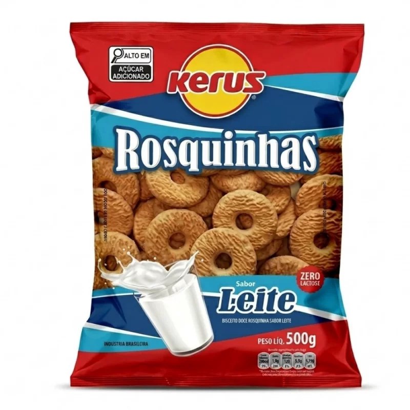 Biscoito Rosquinhas Kerus Leite 500g 