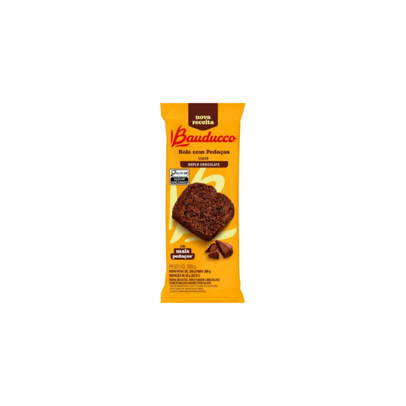 Bolo C/pedacos Bauducco Pct 210g Dpl Choc