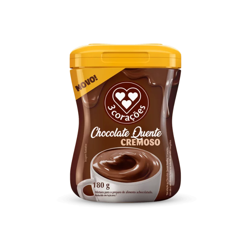Choc Quente Po 3 Coracoes Crem Pt 180g