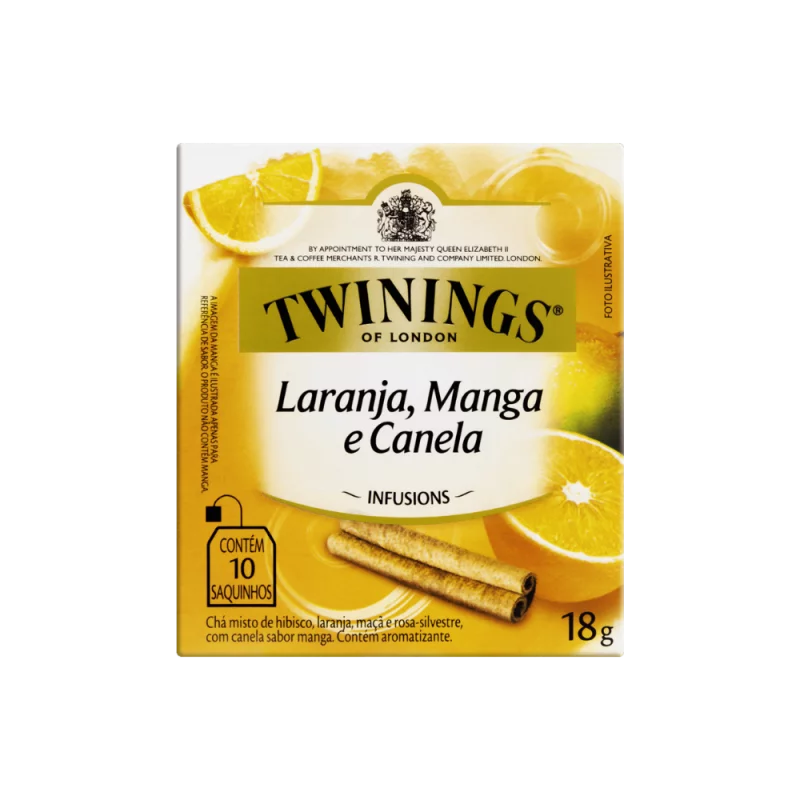 Cha Laranja Mang e Can Twinings Infusions Cx 18g