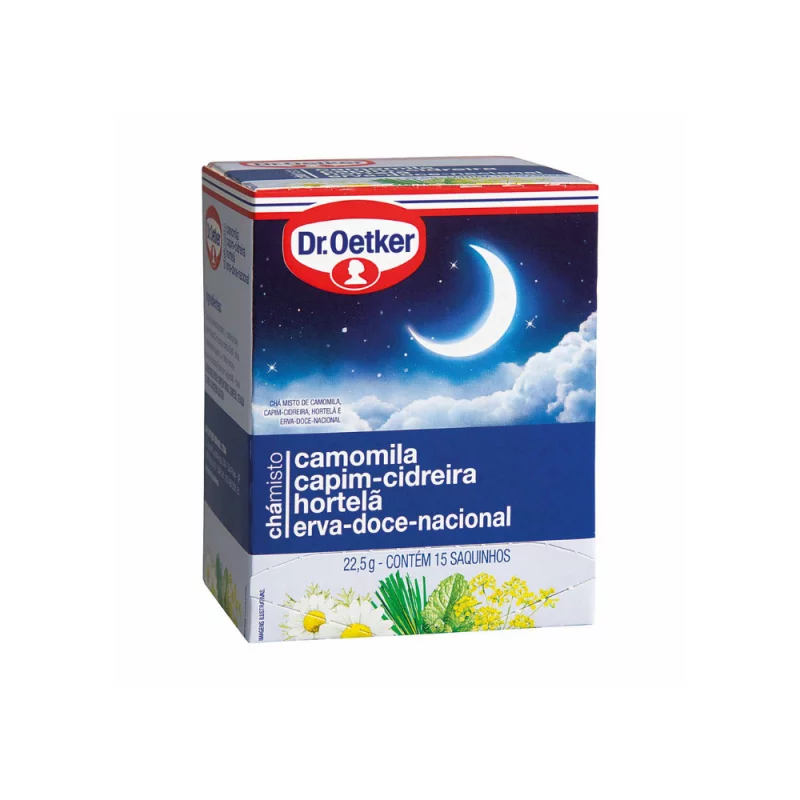 Cha Misto Dr Oetker Cx 15g Camo Capim Cidr Hort e Erva Dc Nac