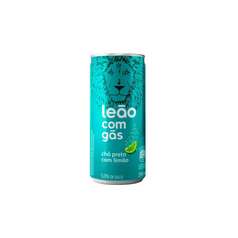 Cha Preto Leao C/ Gas Lt 290g Lim