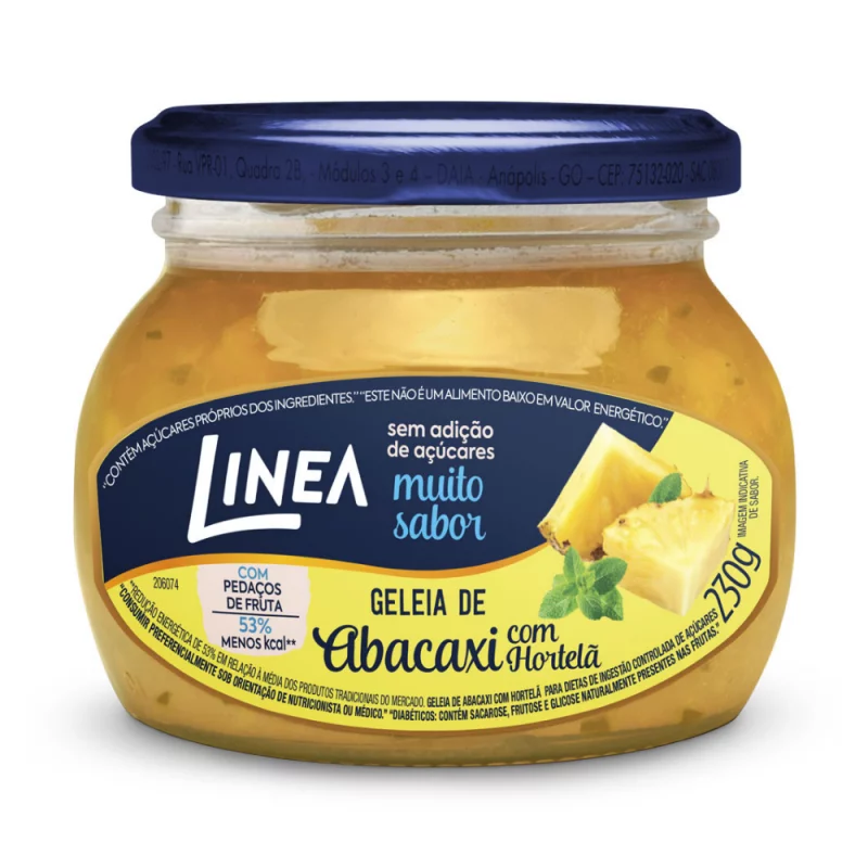 Geleia Linea S/ Acr Pt 230g Abx C/ Hort