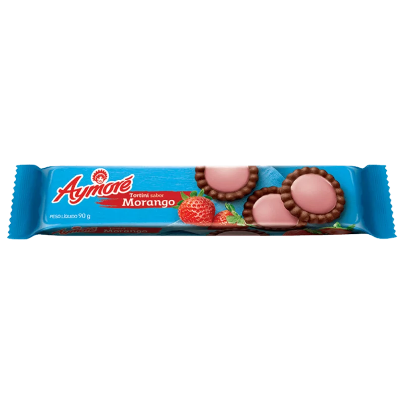 Biscoito Aymore Tortini Morango 90g