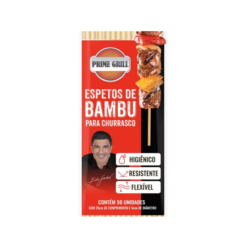 Espeto P/ Churr Prime Grill 50un Palito