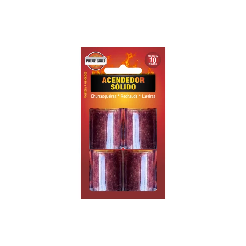 Acendedor Churr Prime Grill Sol Bliste 4un