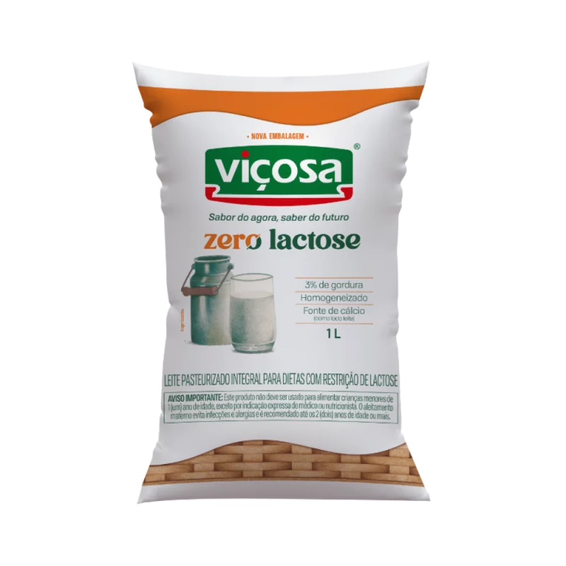 Leite Pasteurizado Zero Lactose Vicosa 1l