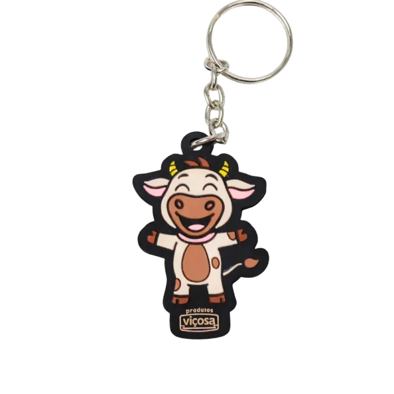 Chaveiro Emborrachado Vaquinha Grife Super Un