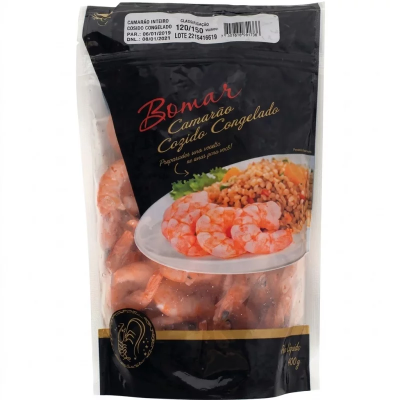 Camarão Descascado Bomar 80/110 400G