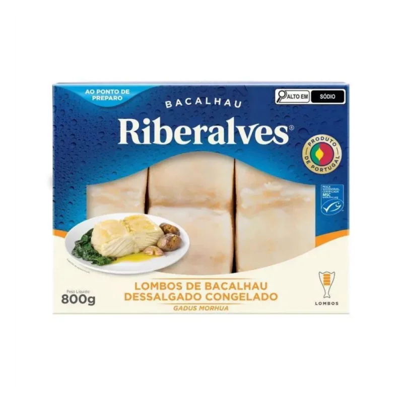 Bacalhau Lombo Morhua Riberalves 800G