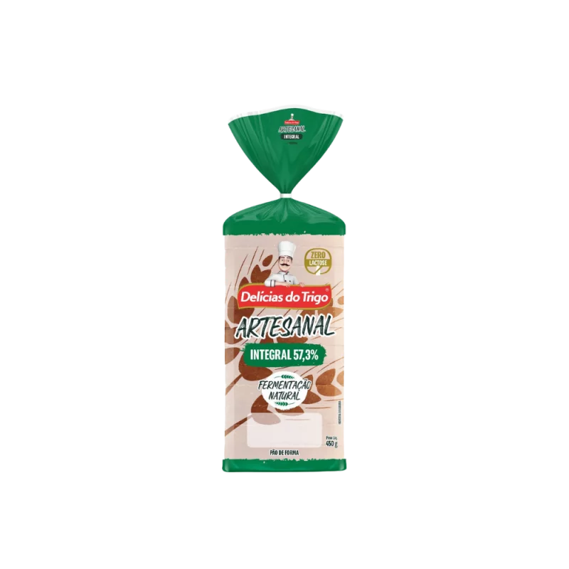 Pao De Forma Delicias Do Trigo Pct 450G Artesanal Integ