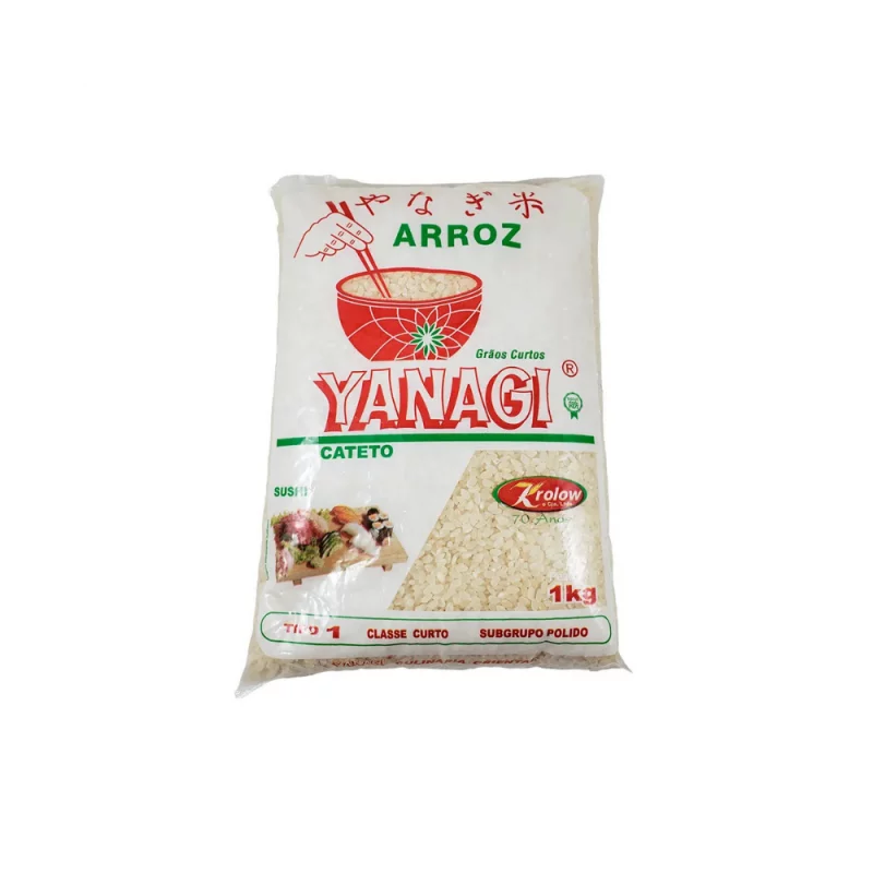 Arroz Japones Yanagi Graos Curtos Tipo 1 1kg