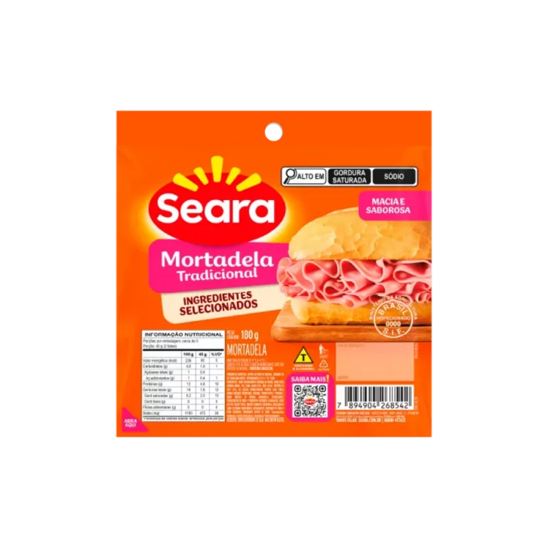 Mortadela Seara Bdj 180G