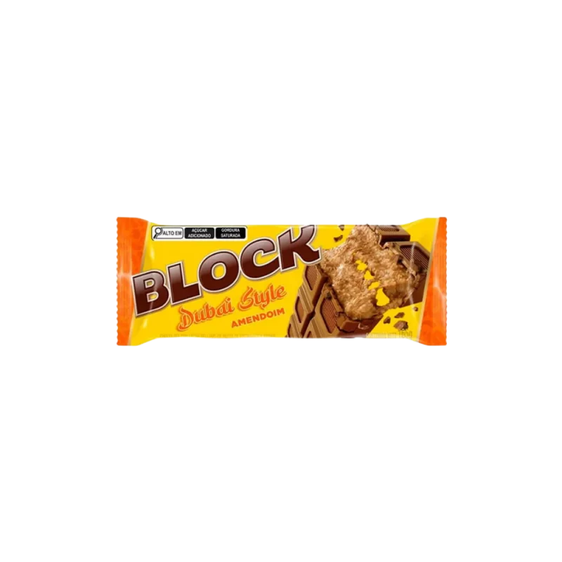 Choc Barra Arcor Block Pct 165G Pacoc Crem