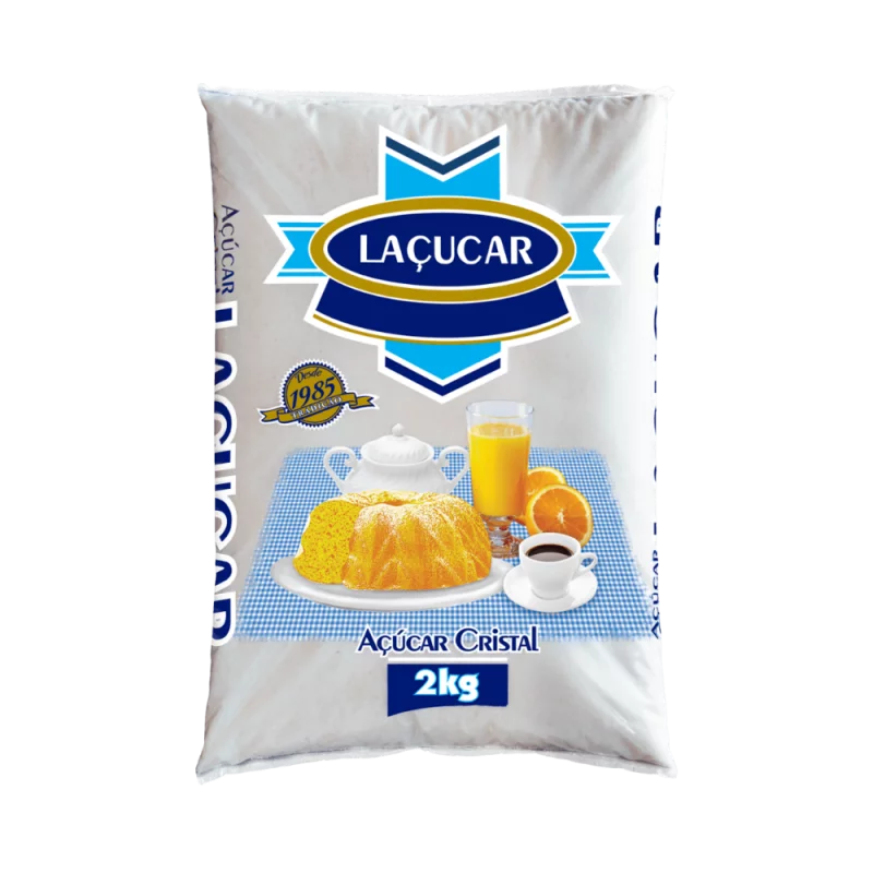 Acucar Cristal Lacucar Pct 2Kg