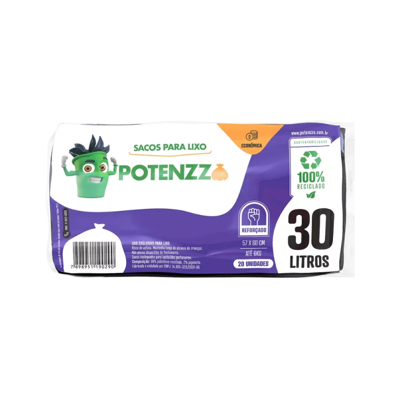 Saco Lixo Potenzzo Econ 30L
