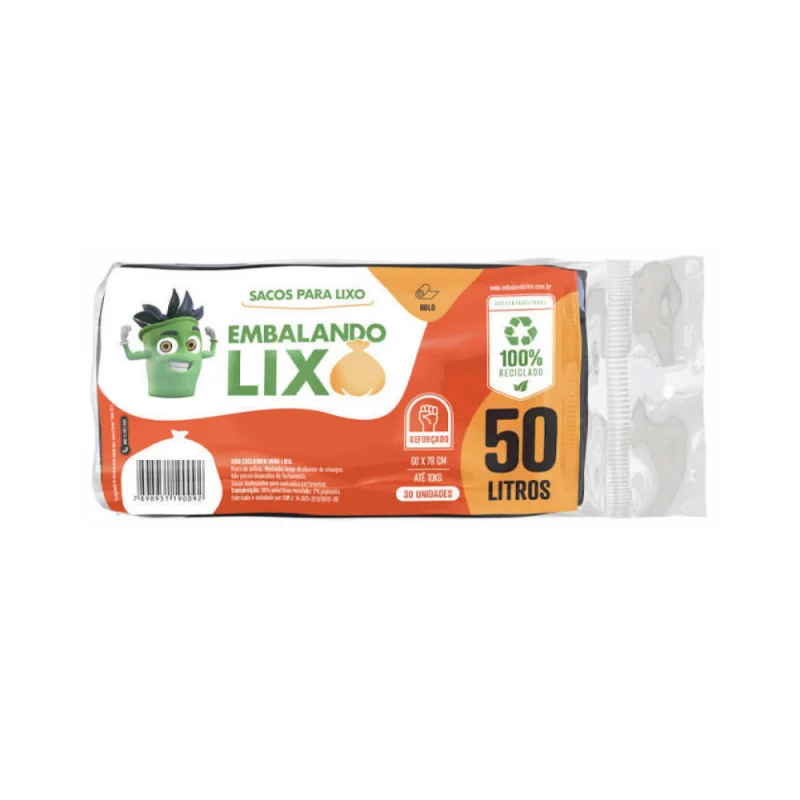 Saco Lixo Potenzzo Premium 50L
