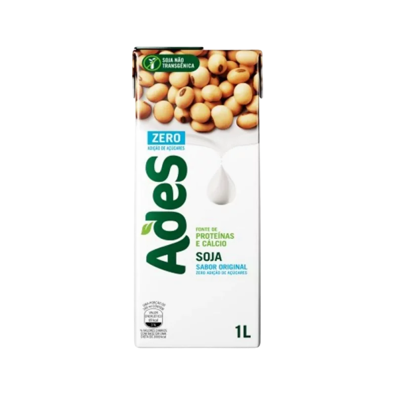 Bebida Vegana Ades 1L Soja Sem Acucar