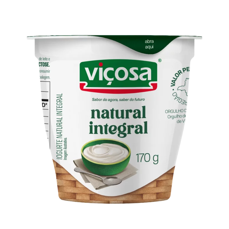 Iogurte Vicosa Natural Integral 170g