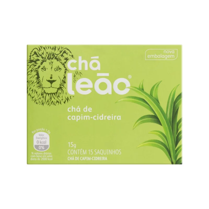 Cha Leao Fuze de Capim Cidreira com 15 Saq. 15g