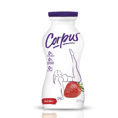 Iogurte Danone Corpus Morango Zero Gordura, Acucar e Lactose 170g