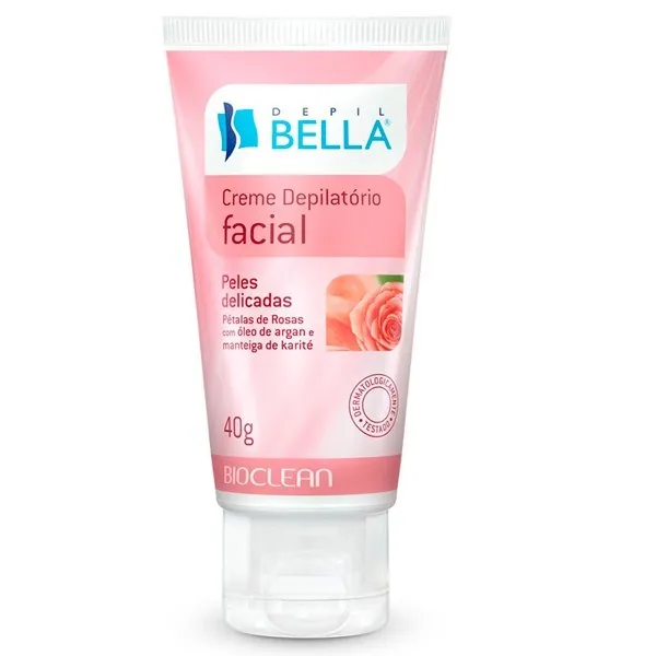Creme Depilatorio Depil Bella Facial Petalas de Rosas 40g