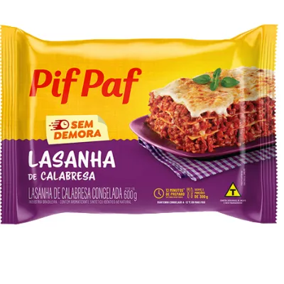 Lasanha Pif Paf Calabresa 600g