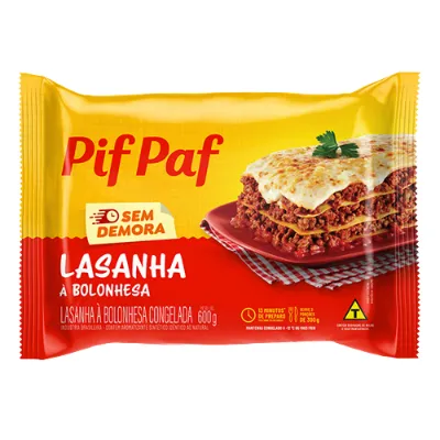 Lasanha Pif Paf Bolonhesa 600g