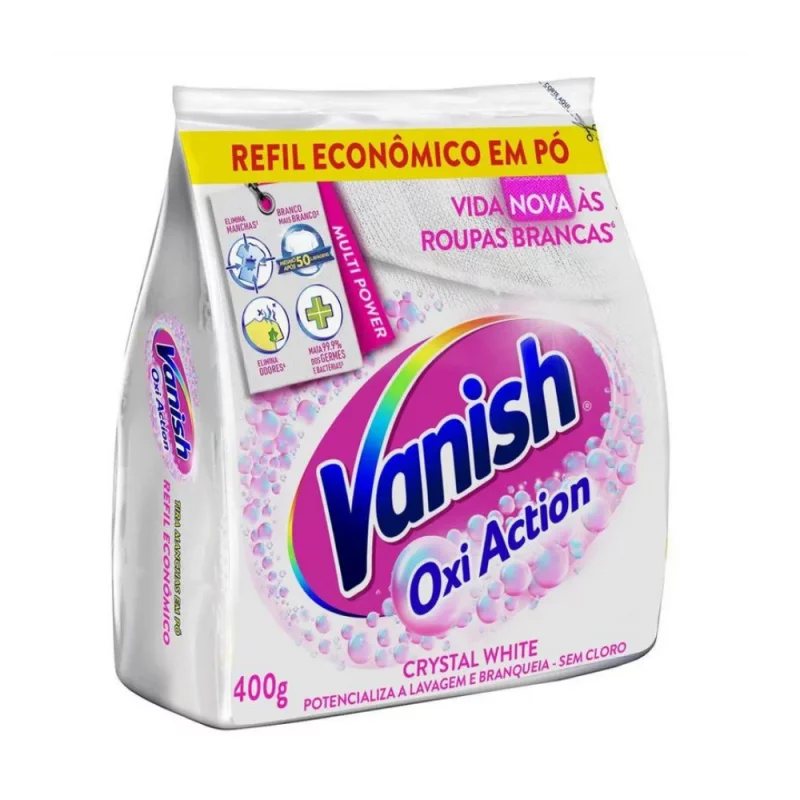 Tira Manchas Po Vanish Oxi Action Crystal White Pct 400G Rf Eco