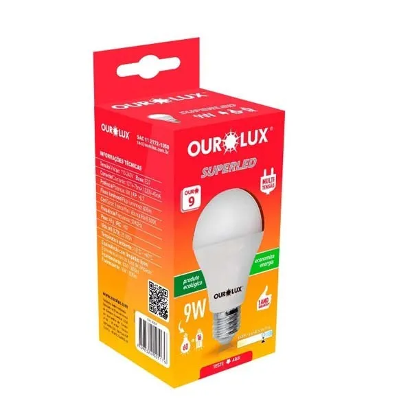 Lampada Ourolux Superled 6500k 9w