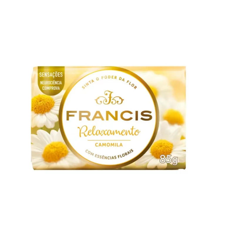 Sabonete Francis Suave Flor de Camomila Amarelo 85g
