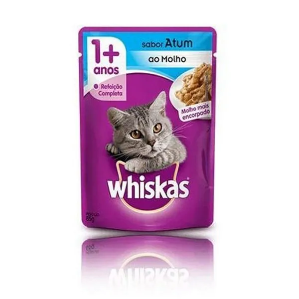 Racao Whiskas Adulto Atum Sache 85g