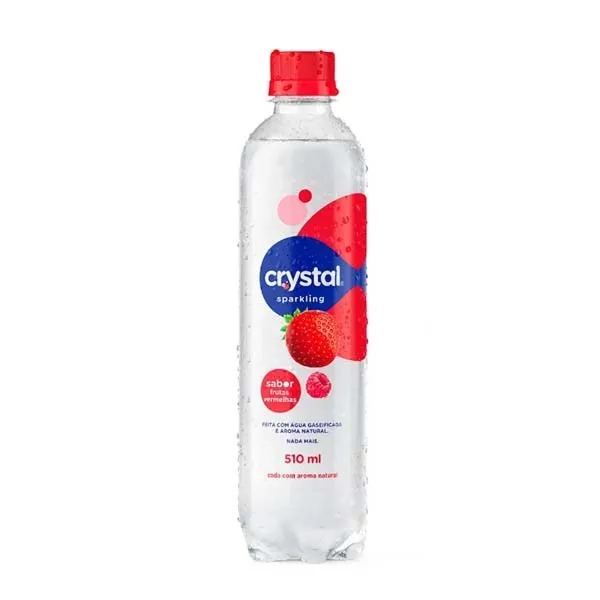 Agua Saborizada Crystal Frutas Vermelhas 510ml