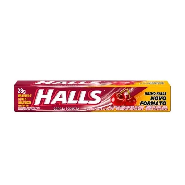 Bala Halls Cereja 28g