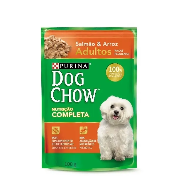 Racao Dog Chow Adulto Racas Pequenas Salmao 100g