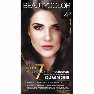 Tintura Beauty Color Castanho Natural Kit Nª4.0