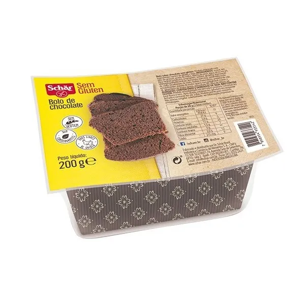 Bolo Schar Chocolate Sem Gluten Pote 200g