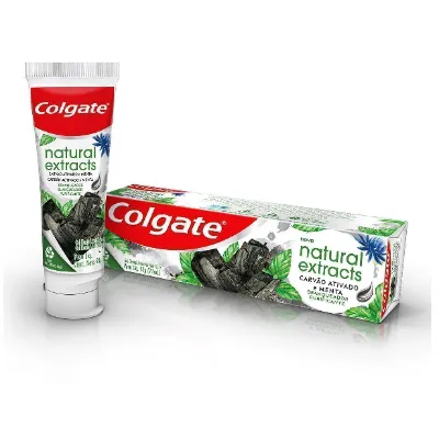 Creme Dental Colgate Natural Extracts Purificante Carvao Ativado e Menta 90g