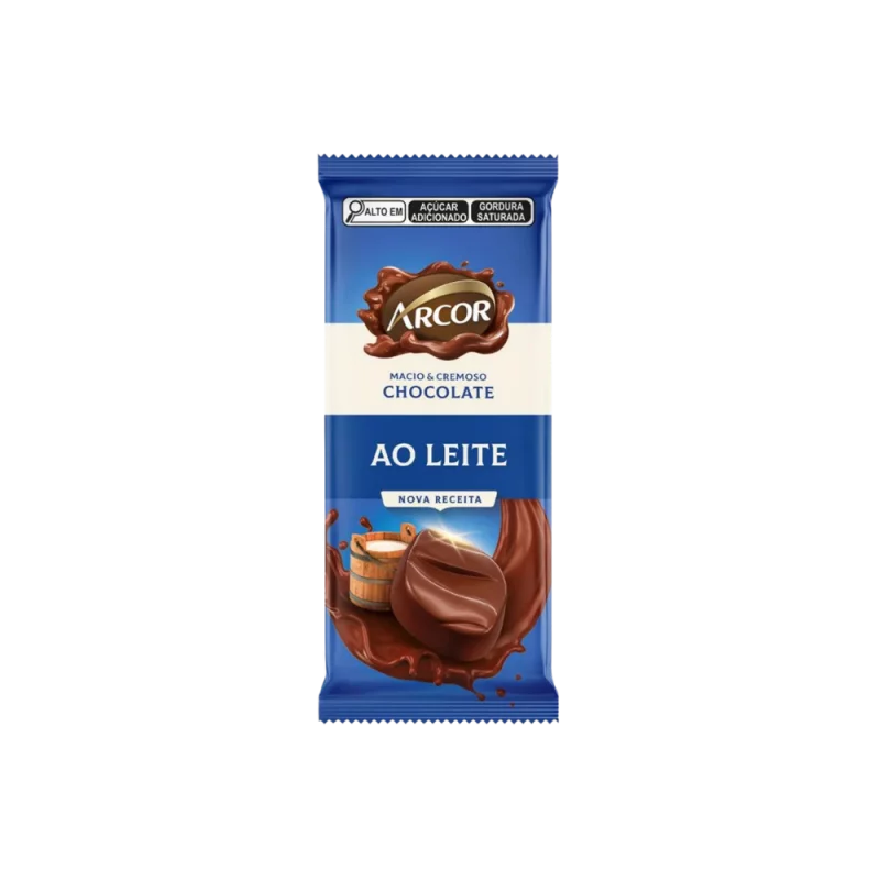 Chocolate Arcor Tablete Ao Leite 80g