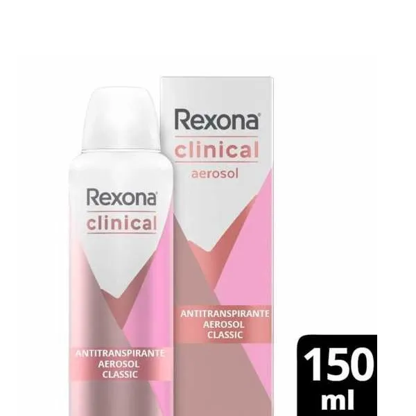 Desodorante Rexona Aerosol Feminino Clinical Classic 150ml