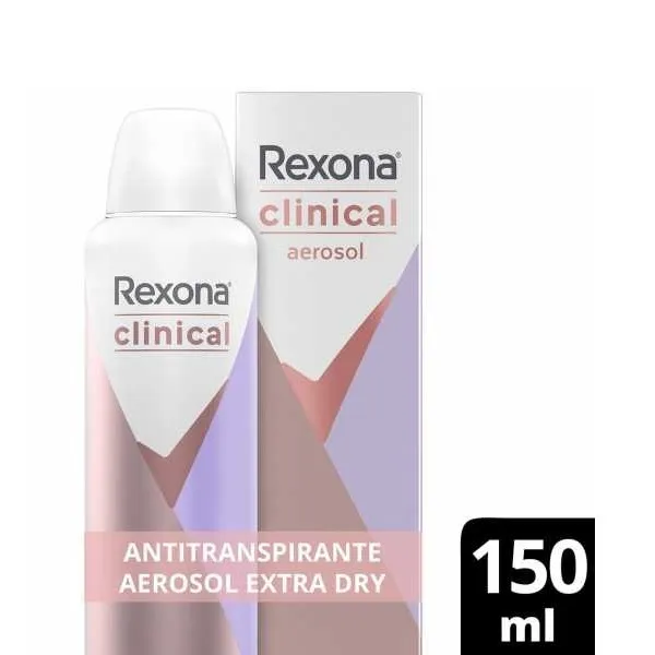 Desodorante Rexona Aerosol Feminino Clinical Extra Dry 150ml