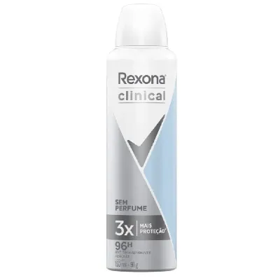 Desodorante Rexona Aerosol Clinical Sem Perfume 150ml