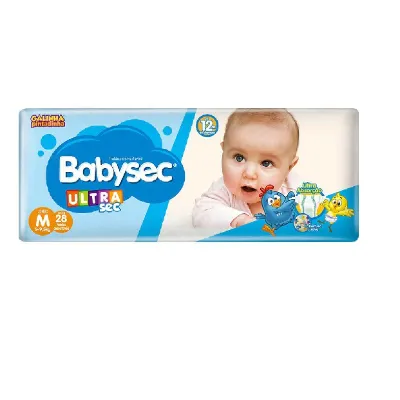 Fralda Desc Babysec Ultrasec Pct 26Un M