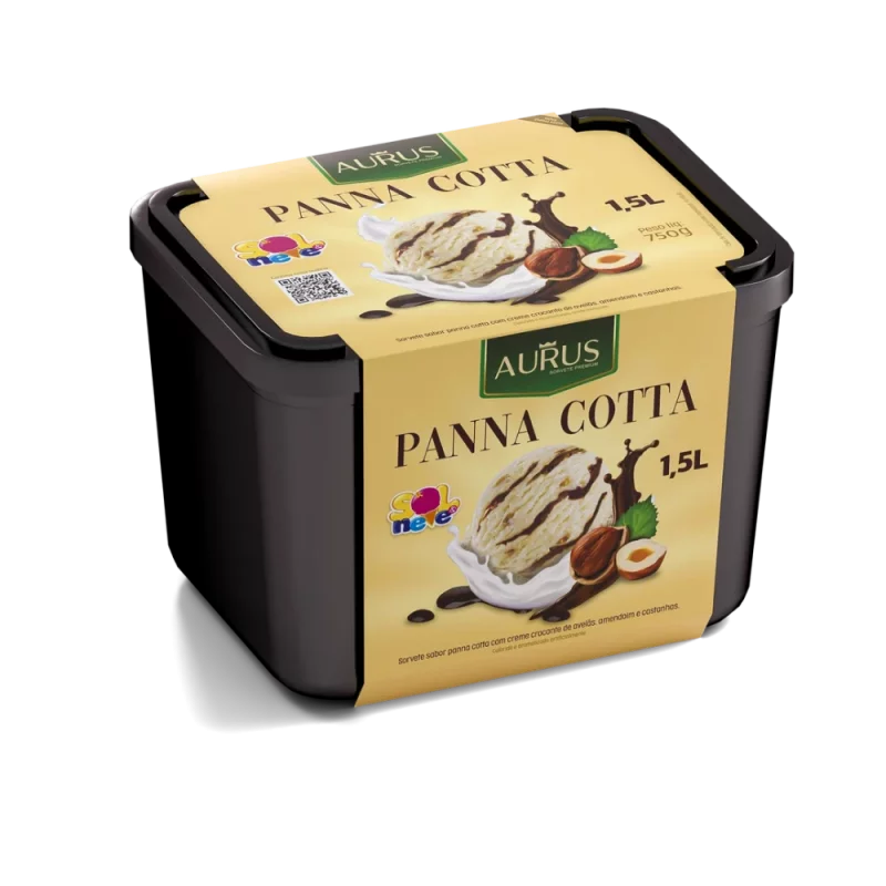 Sorvete Sol &amp; Neve Aurus Panna Cotta 1,15l