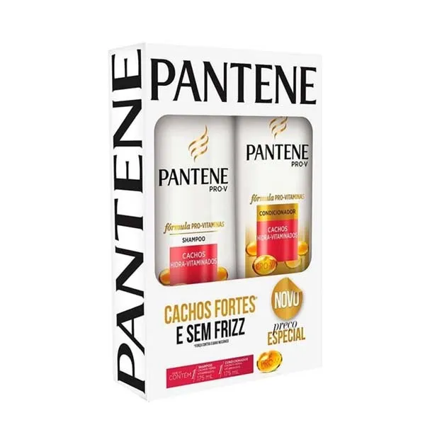 Kit Pantene Shampoo 350ml + Condicionador Hidratacao 175ml