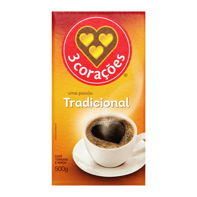 Cafe Tres Coracoes Tradicional A Vacuo 500g