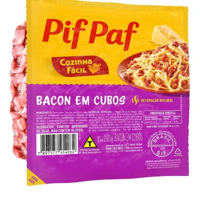 Bacon Pif Paf em Cubo 200g